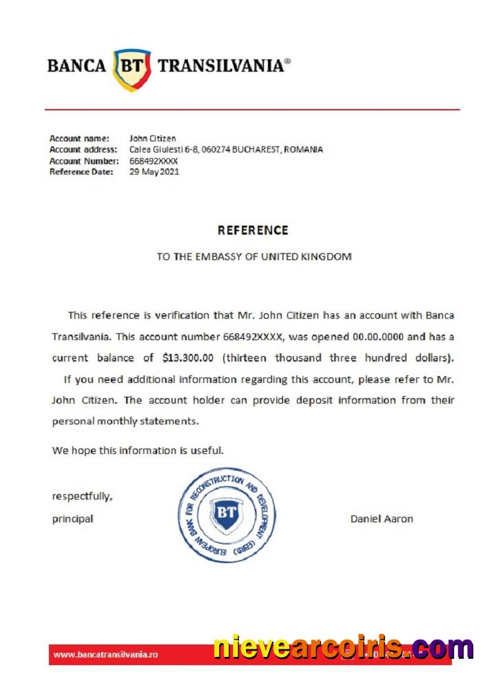 Romania Banca Transilvania reference